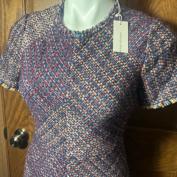 Rebecca Taylor SS Blanket Tweed Dress Size 2 - Picture 2 of 5